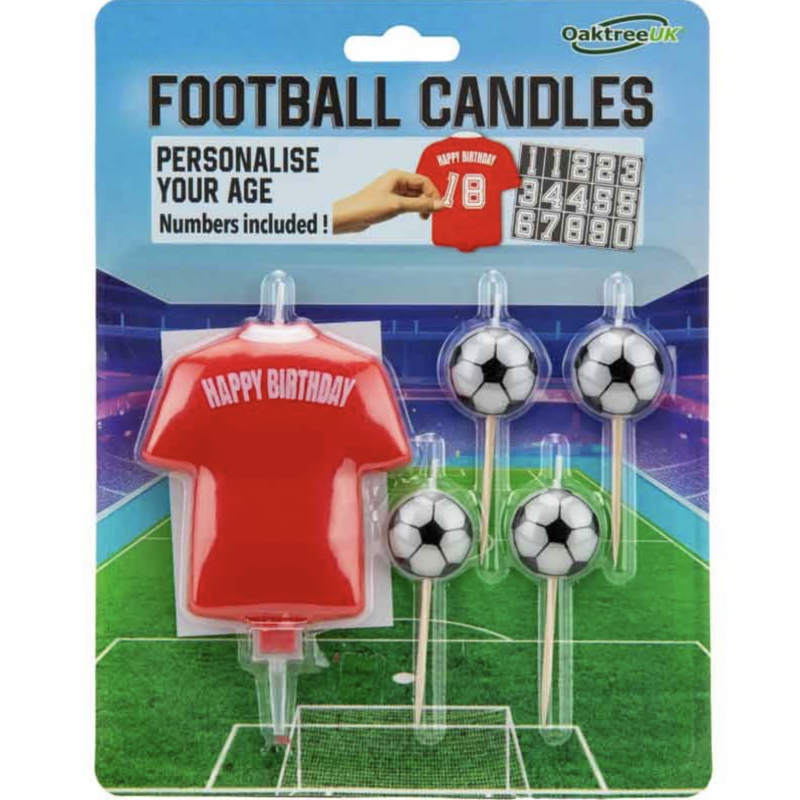 Velas Futebol Camisola Vermelha