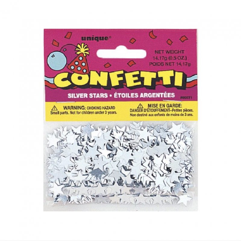 Confetti Estrelas Prata