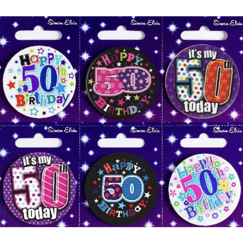 Mini Crachá 50 Sortido 