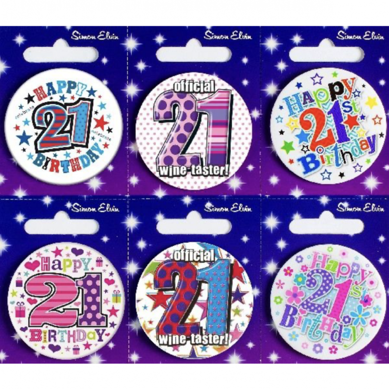 Mini Crachá 21 Sortido 