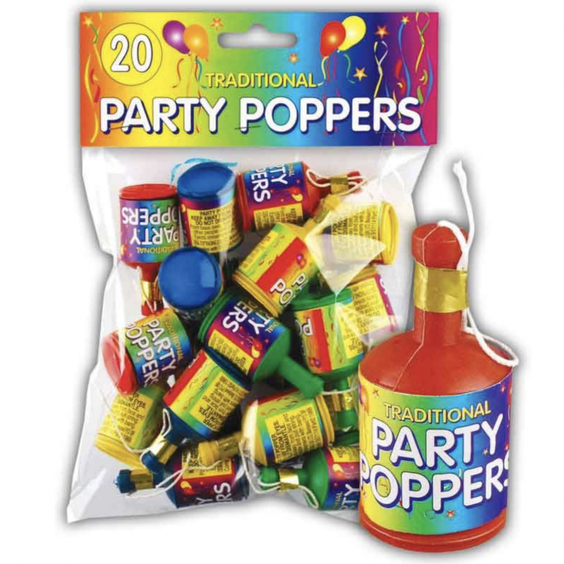 20 Party Poppers
