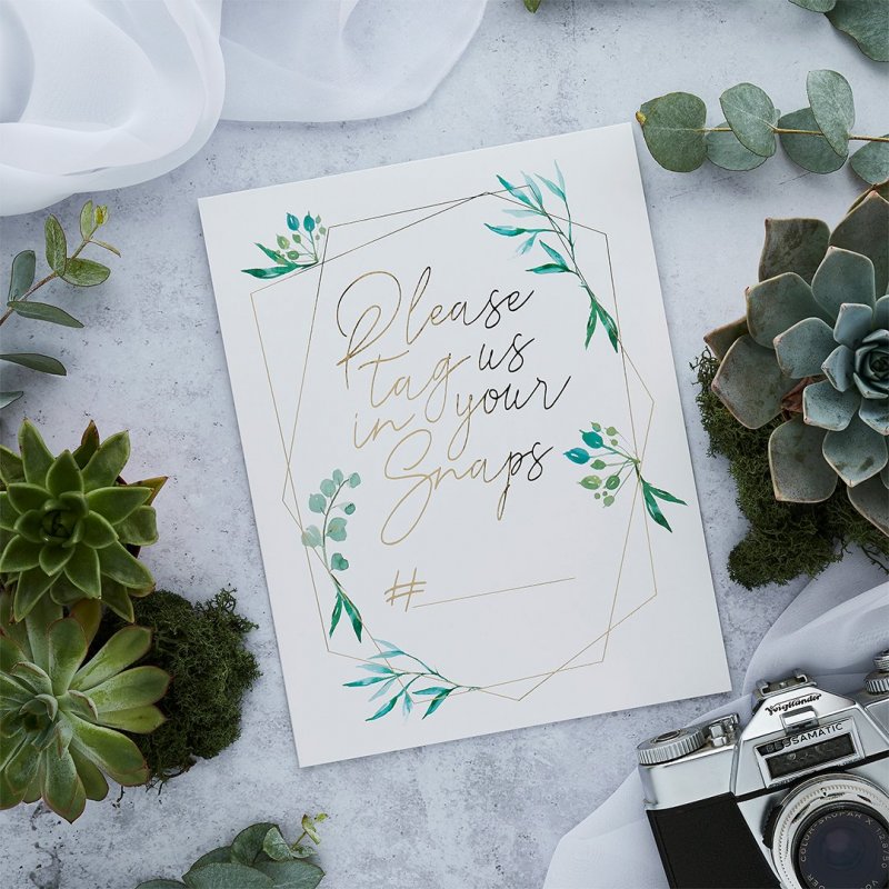 2 Cartazes para Casamento - Hashtag Instagram