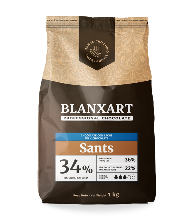 Chocolate de Leite Blanxart Sants - Eurocao