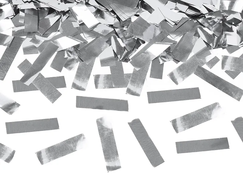 Canhão de Confetti Prata 60cm