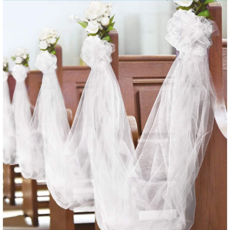 Rolo de Tulle Branco