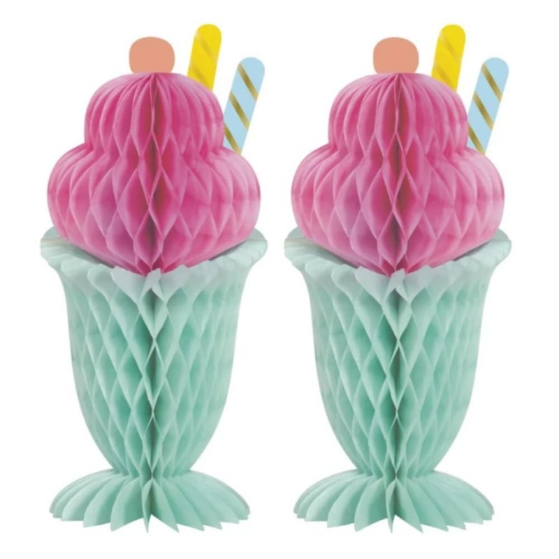 2 Decorações de Mesa Gelado