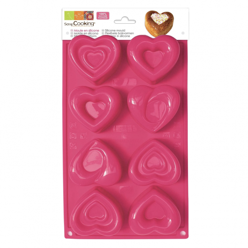 Molde Silicone Corações