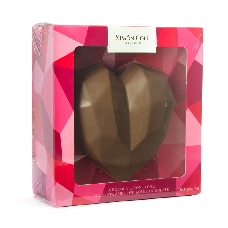 Coração Lapidado Chocolate de Leite