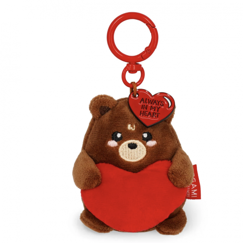 Porta Chaves Ursinho com Coração