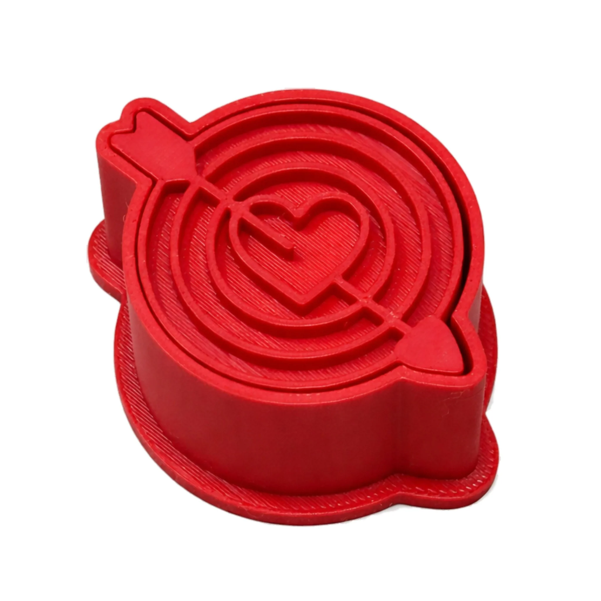 Molde com Carimbo para Brigadeiro Alvo do Amor