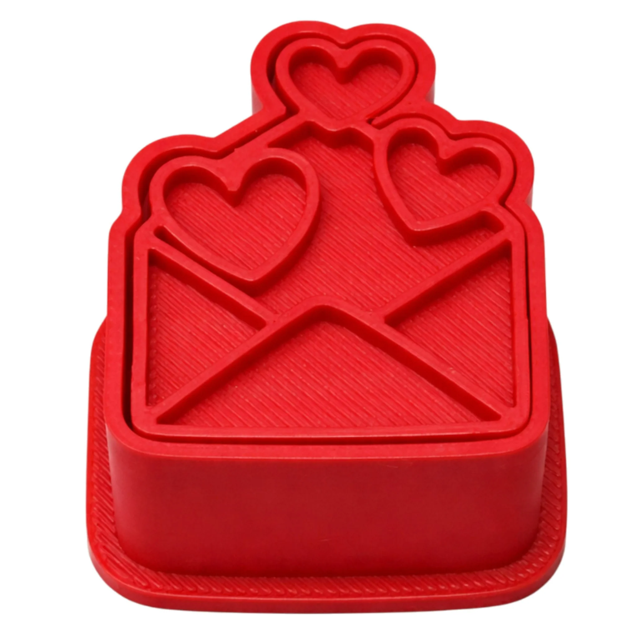 Molde com Carimbo para Brigadeiro Carta com Corações