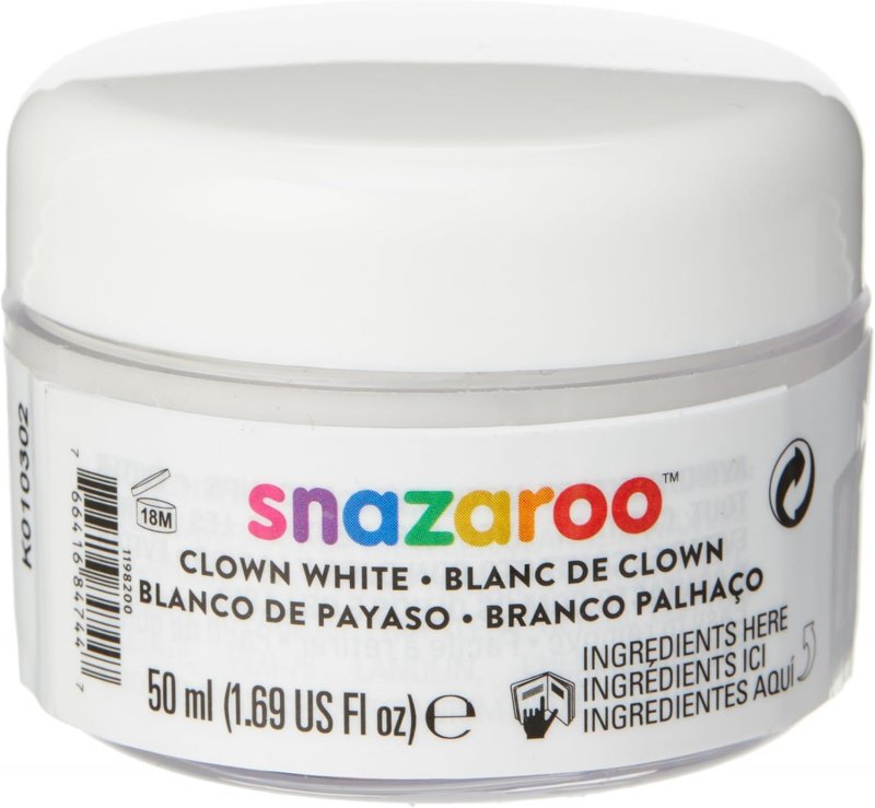 Snazaroo Pintura Facial Branco Palhaço 50ml