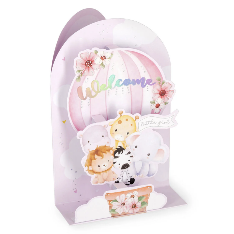 Postal Pop-Up Bebé Menina