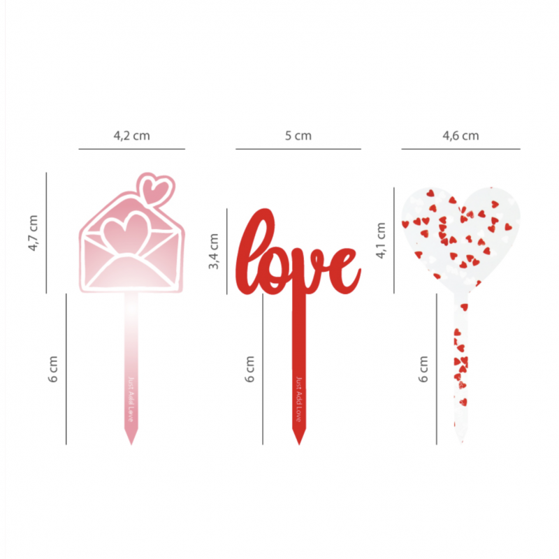 Toppers Carta de Amor