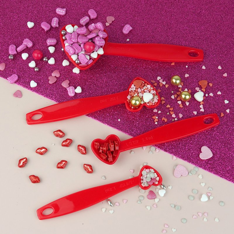 Colheres Medidoras Coração Pequeno