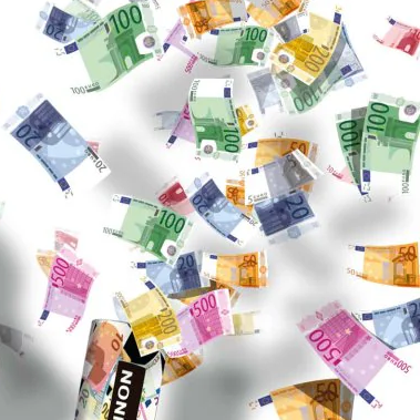 Canhão de Confetti Notas Coloridas