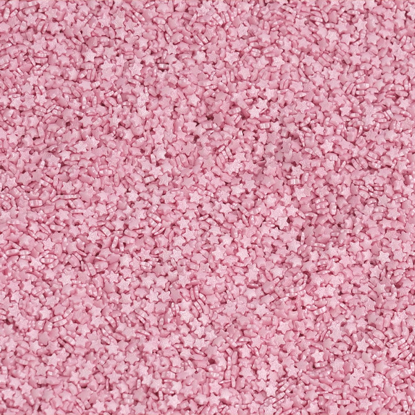 Sprinkles Estrelas Pequenas 60g Rosa Claro