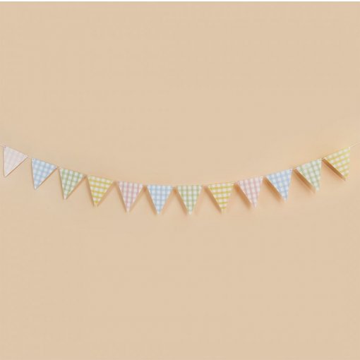 Bandeirolas Xadrez Pastel