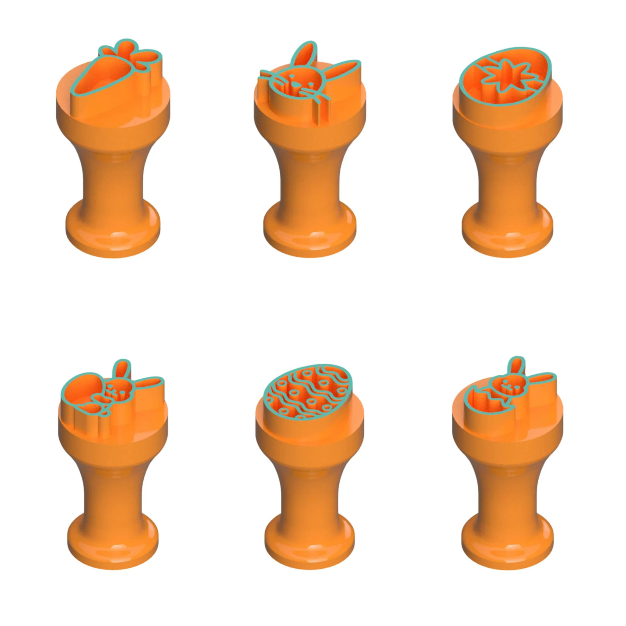 6 Carimbos Brigadeiro - Páscoa