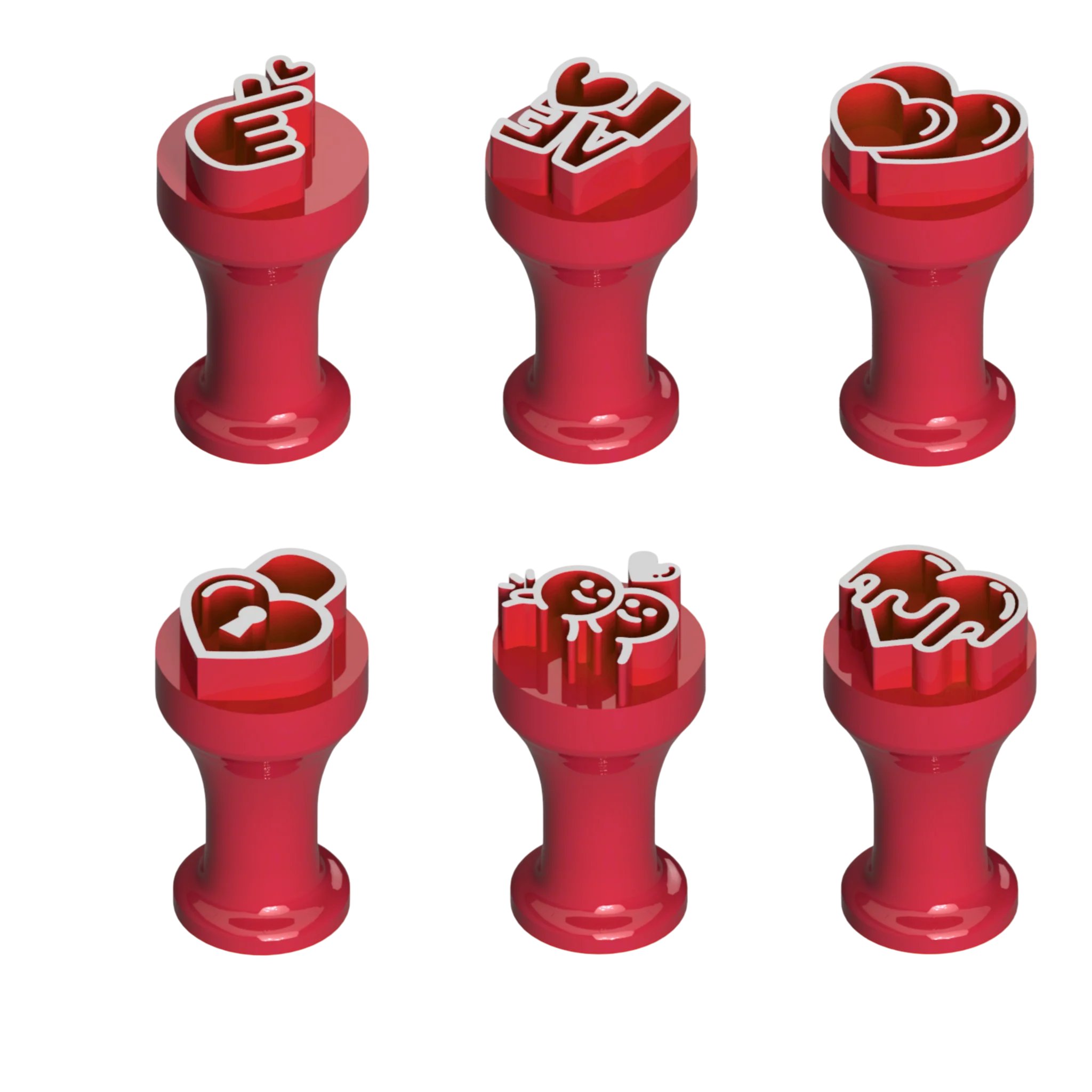 6 Carimbos Brigadeiro - Dia dos Namorados