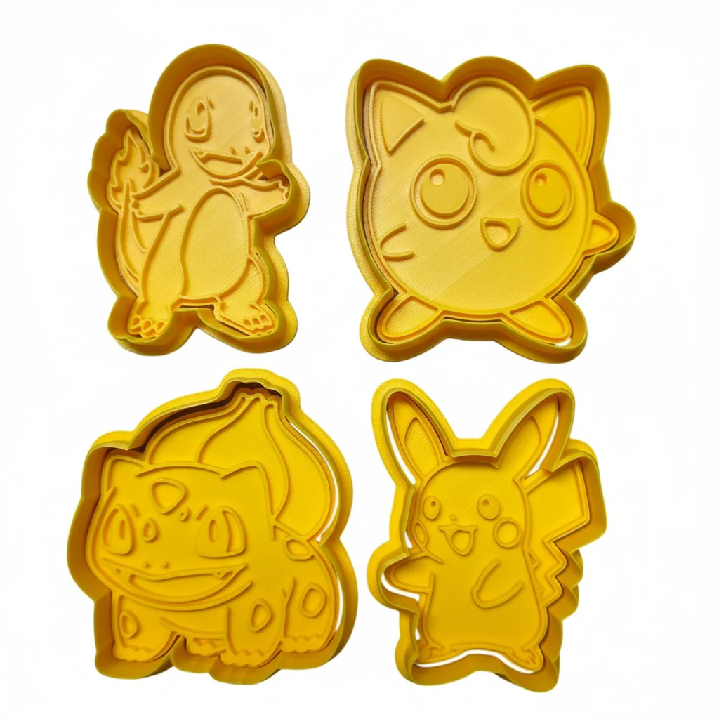 4 Mini Cortadores Pokémon