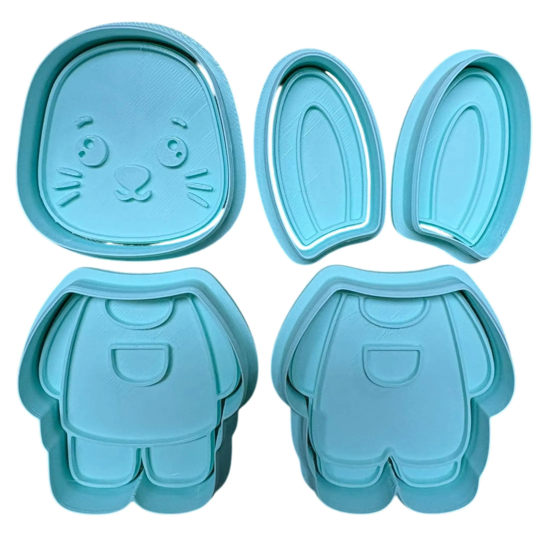 5 Mini Cortadores Coelho e Coelha