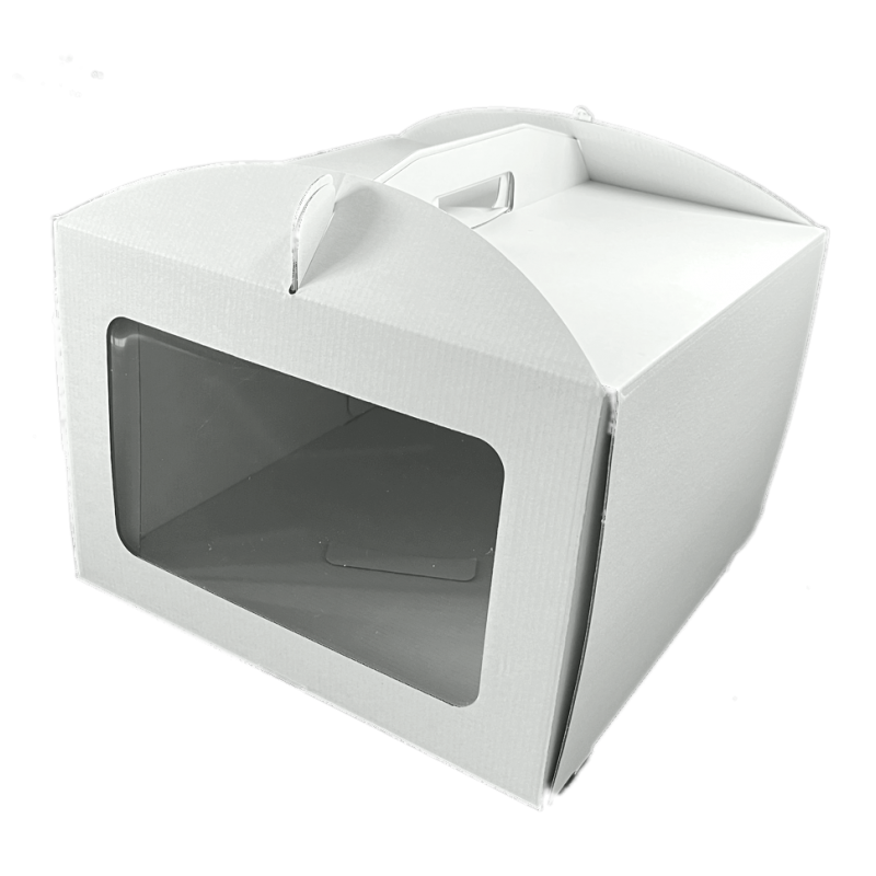 Caixa para Bolo com Asa e Janela 35 x 35 x 16cm