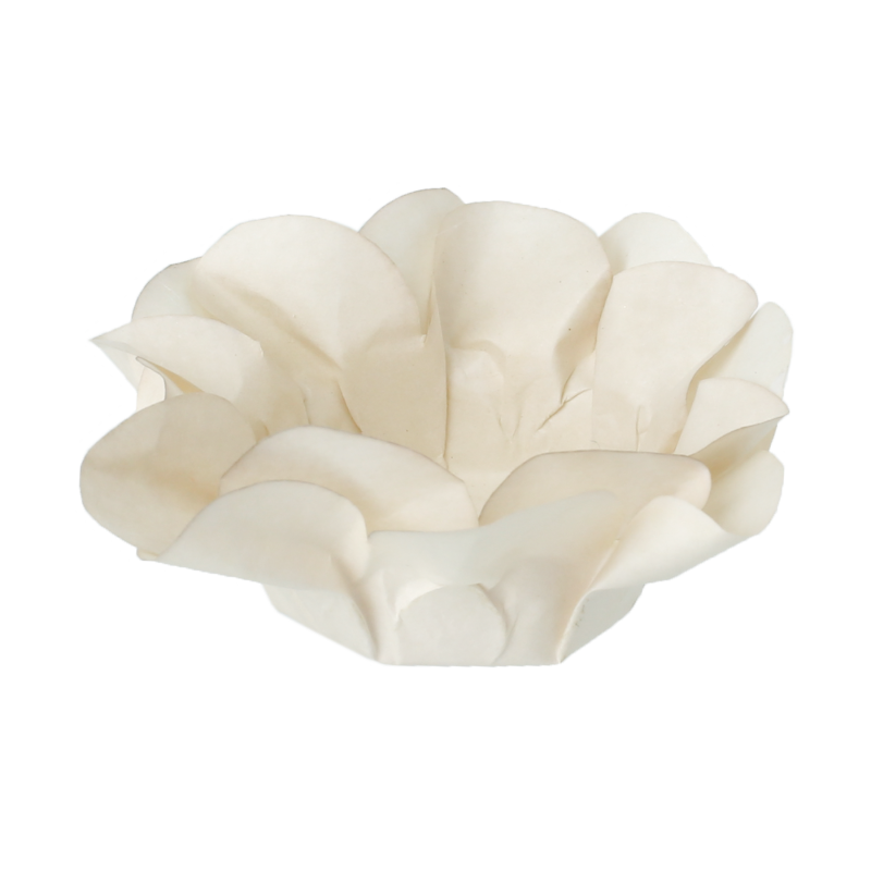 30 Forminhas Açucena Off White