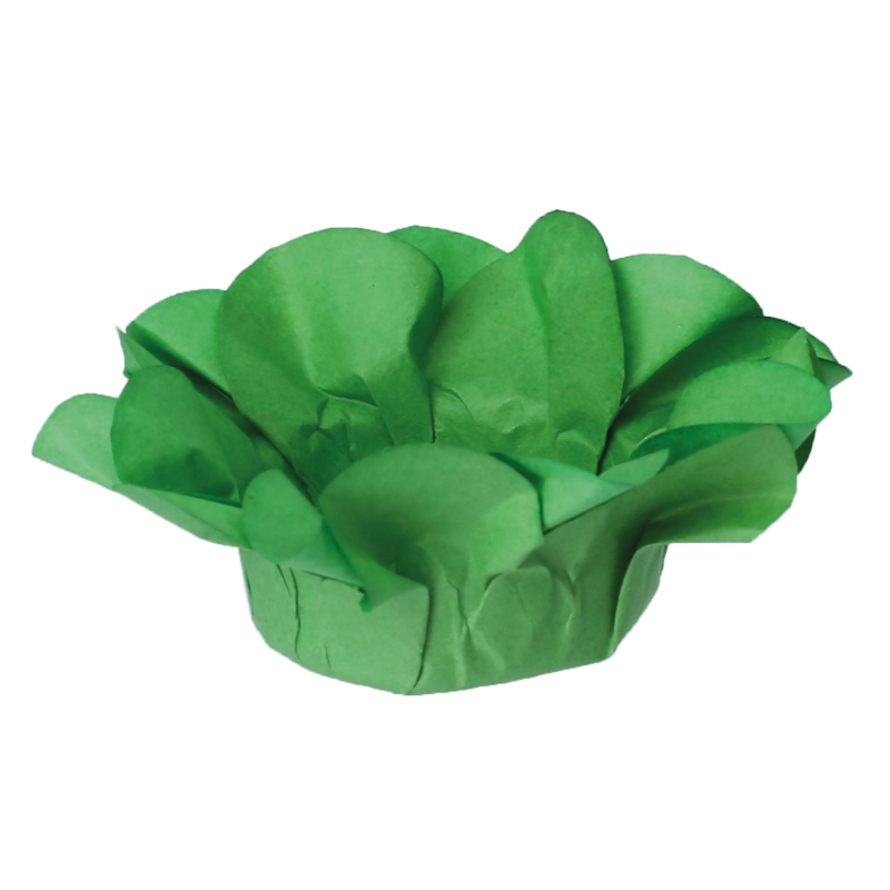 30 Forminhas Açucena Verde Folha