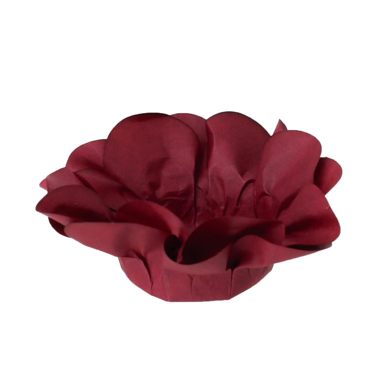 30 Forminhas Açucena Bordô