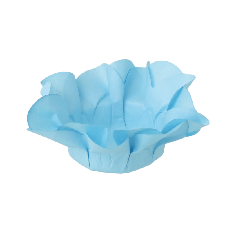 30 Forminhas Açucena Azul Bebé