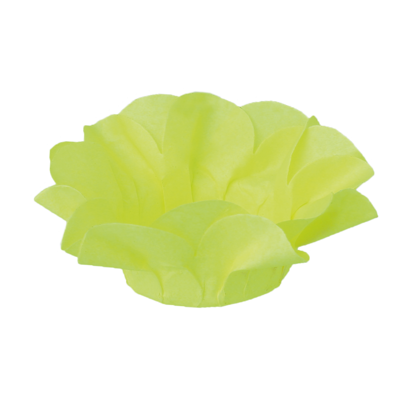 30 Forminhas Açucena Amarelo Néon