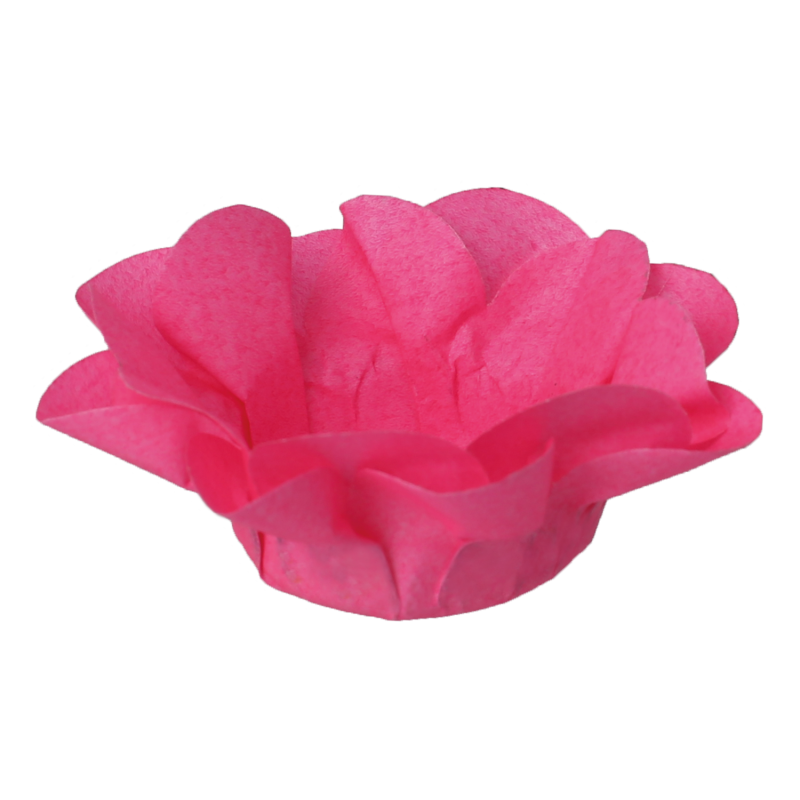 30 Forminhas Açucena Rosa Néon