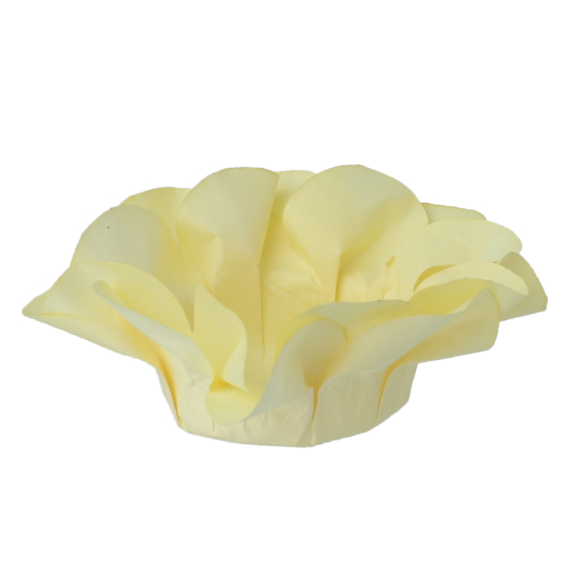 30 Forminhas Açucena Amarelo Bebé