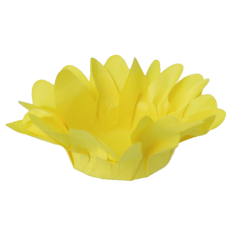 30 Forminhas Margaridinha Amarelo Ouro