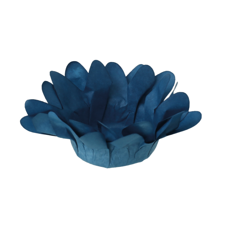 30 Forminhas Margaridinha Azul Marinho