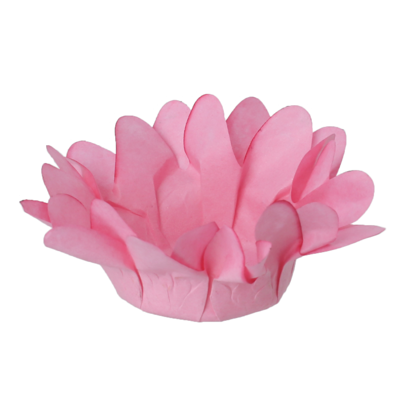 30 Forminhas Margaridinha Rosa Claro