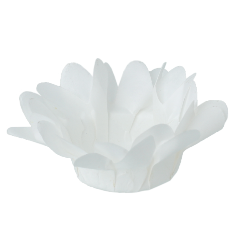 30 Forminhas Margaridinha Branco