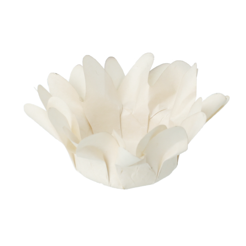 30 Forminhas Margaridinha Off White