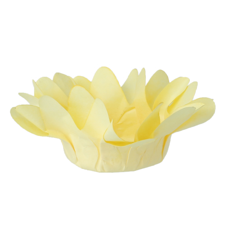 30 Forminhas Margaridinha Amarelo Bebé