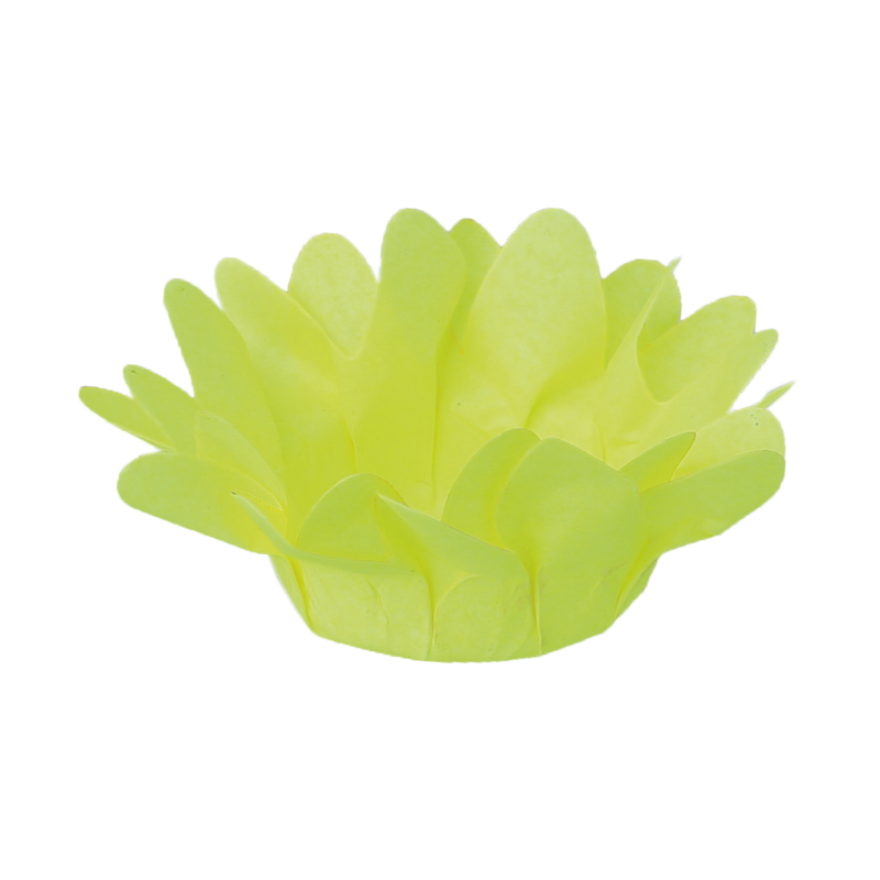 30 Forminhas Margaridinha Amarelo Néon