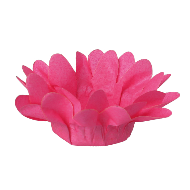 30 Forminhas Margaridinha Rosa Néon