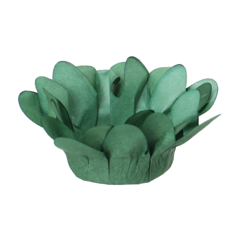 30 Forminhas Margaridinha Verde Musgo