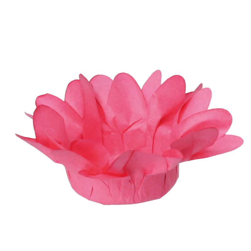 30 Forminhas Margaridinha Rosa Escuro