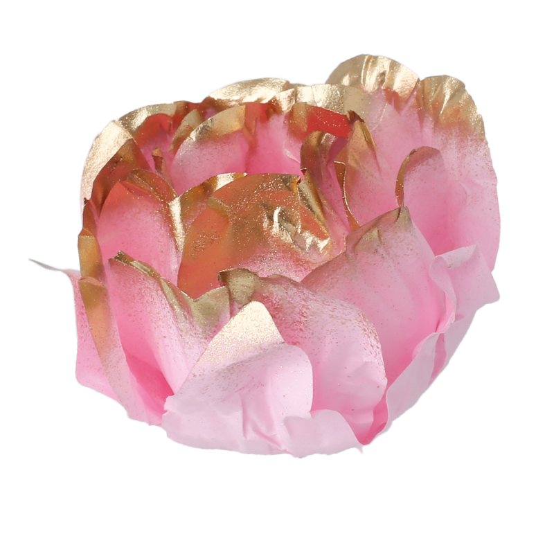 30 Forminhas Cravo Rosa Bebé Metálico