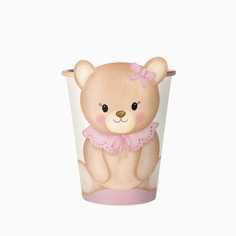 Copos Ursinho Rosa