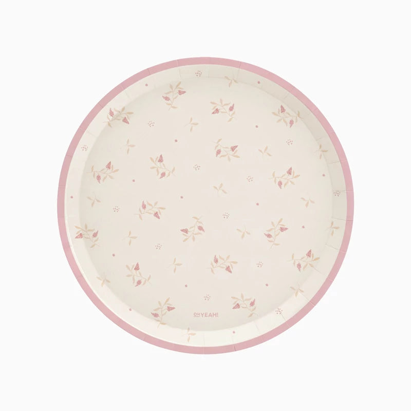Pratos Florais Rosa