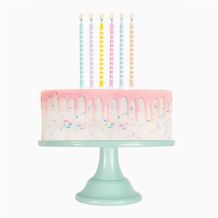 12 Velas Altas Coloridas