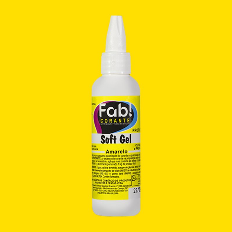 Corante Fab! Softgel 60g Amarelo