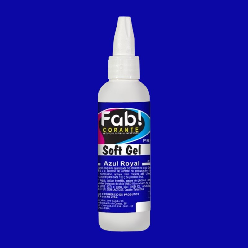 Corante Fab! Softgel 60g Azul Real